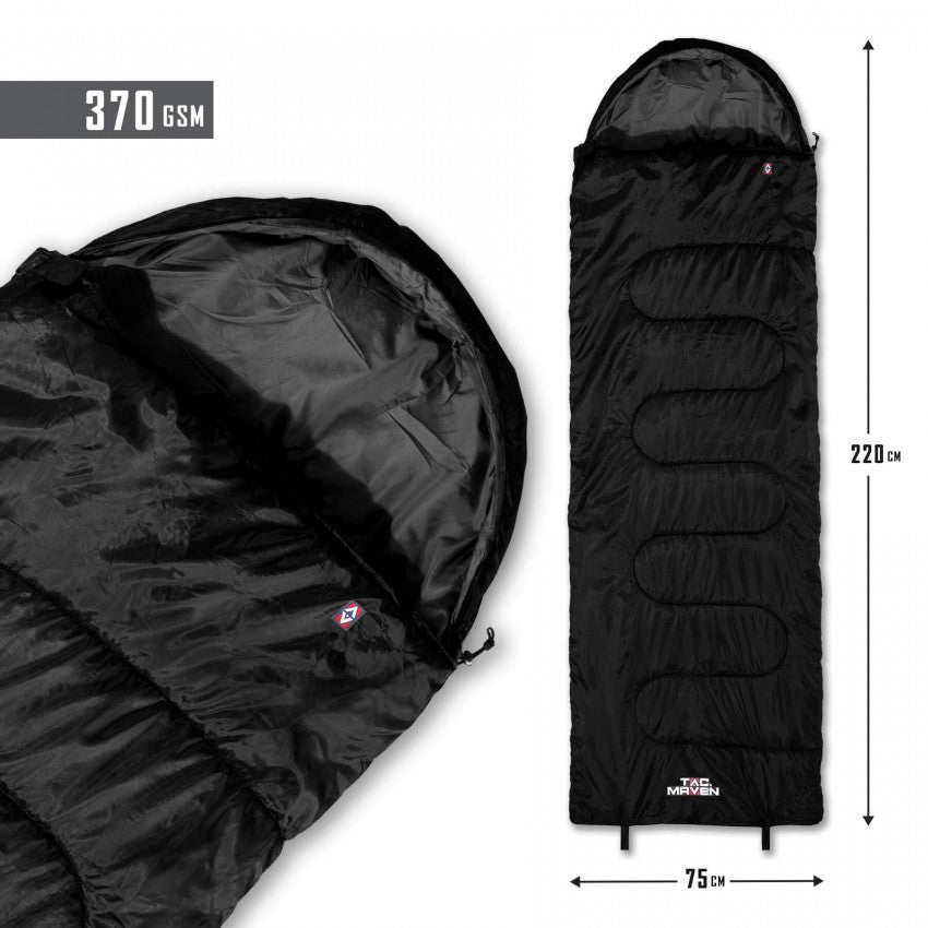 Major Sleeping Bag 370gr/M² - Black